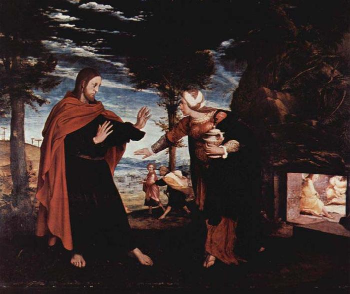 Hans holbein the younger Noli me tangere Sweden oil painting art